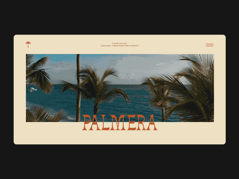 Palmera Web animation branding design gif animated graphic design logo typogaphy