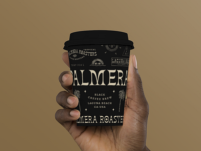 PALMERA Coffee Roasters branding design graphic design icon illustration logo typography vector illustration