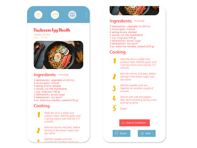 Case Study - What's Cookin app design recipe ui ux