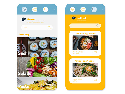 Case Study - What's Cookin app design recipe ui ux