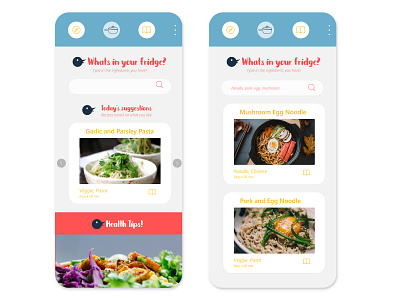 Case Study - What's Cookin app design recipe ui ux