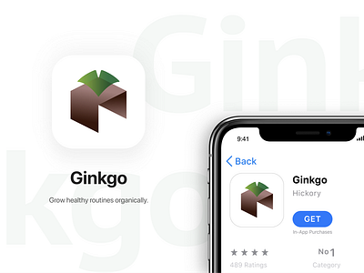 005 Ginkgo App Icon app design branding dailyuichallenge design logo uiux