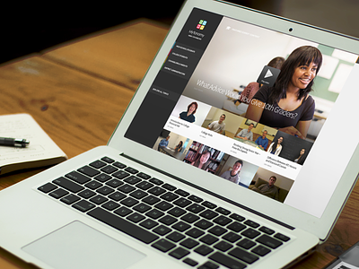 Video Counselor Interface: Work In Progress clean responsive touch video