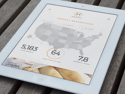 Campaign Results - Tablet Vertical charts clean ipad map responsive
