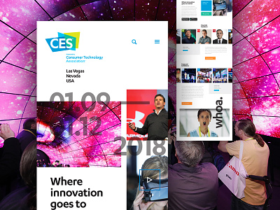 CES Redesign Concept consumer corporate electronics event responsive