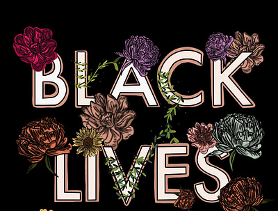 Black Lives Matter design icon illustration logo nature procreate