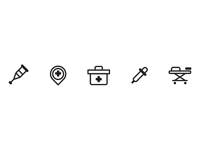 Medical Equipment design icon icon design icon set illustration