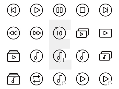 Music Multimedia Icons