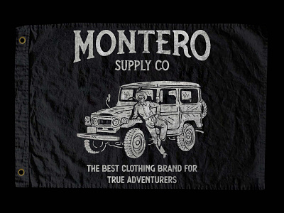 MONTERO badge branding design graphic design illustration logo retro vector vintage