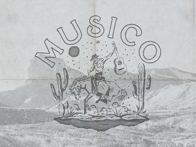 Musico badge branding design graphic design illustration logo retro vector vintage