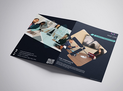 Bi-fold brochure animation bifold bifold design branding brochure business card card creative design flyer