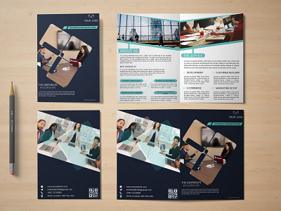 bi-fold brochure animation bifold branding brochure business card card crative design flyer graphicdesign