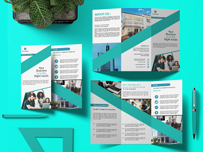 Trifold real estate brochure