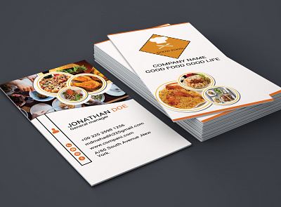 Restarurant business card animation bifold brochure business card business cards card creative design flyer graphicdesign