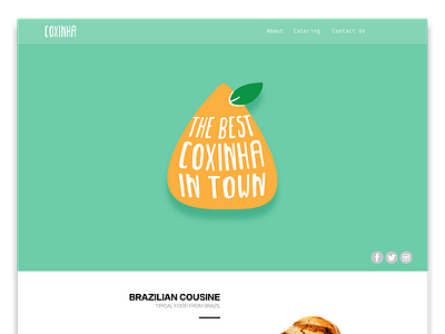 Coxinha website & logo