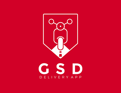 GSD Delivery App logo app branding design icon logo typography vector