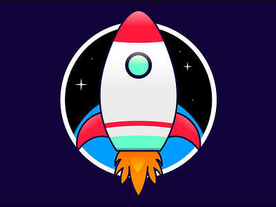 Rocket Illustration design flat icon illustration illustrator vector