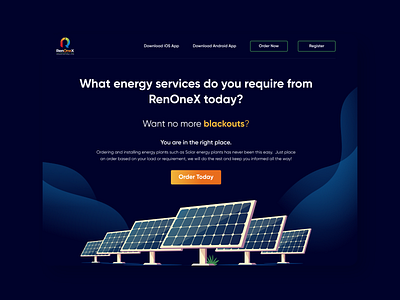 Solar Energy Landing Page