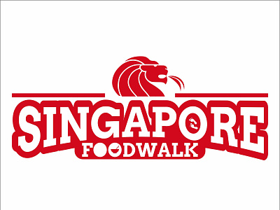 Singapore Food Walk branding logo vector
