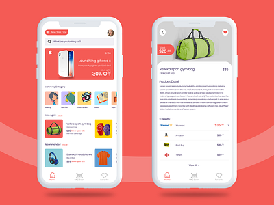 Shopping App UI adobe illustrator adobe photoshop app illustrations logo ui uidesign uiux ux