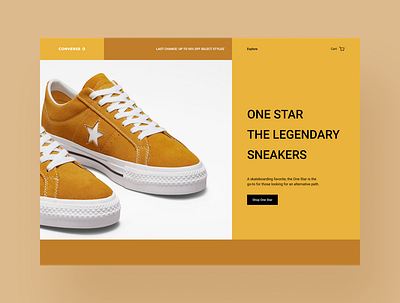 Converse Product Page Concept design icons typography ui