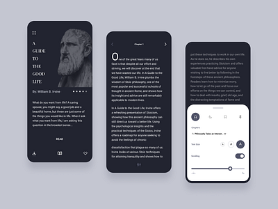 e-Book App Concept - Rebound design icons ui