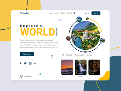 Travel Web App landingpage modern design new design travel travel landing page travel ui travel website web app