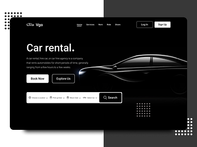 Car Rental Website car rent car rental car rental app landing design landing page ui landingpage modern design modernism new design travel ui design web ui webdesign