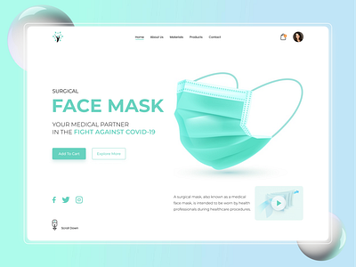 Face Mask Landing Page