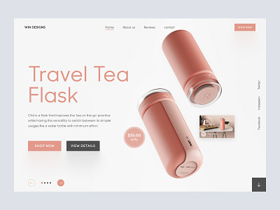 Tea Flask Landing Page