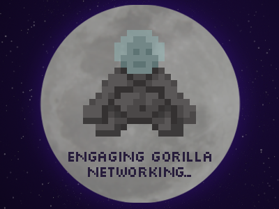 Gorilla Networking... game moon pixel