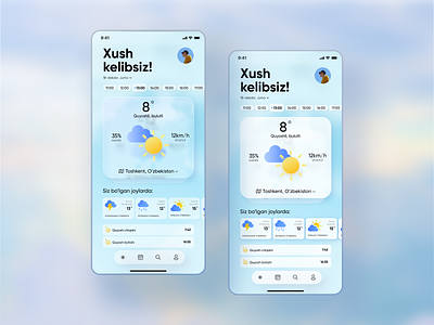 Weather app app ui weather