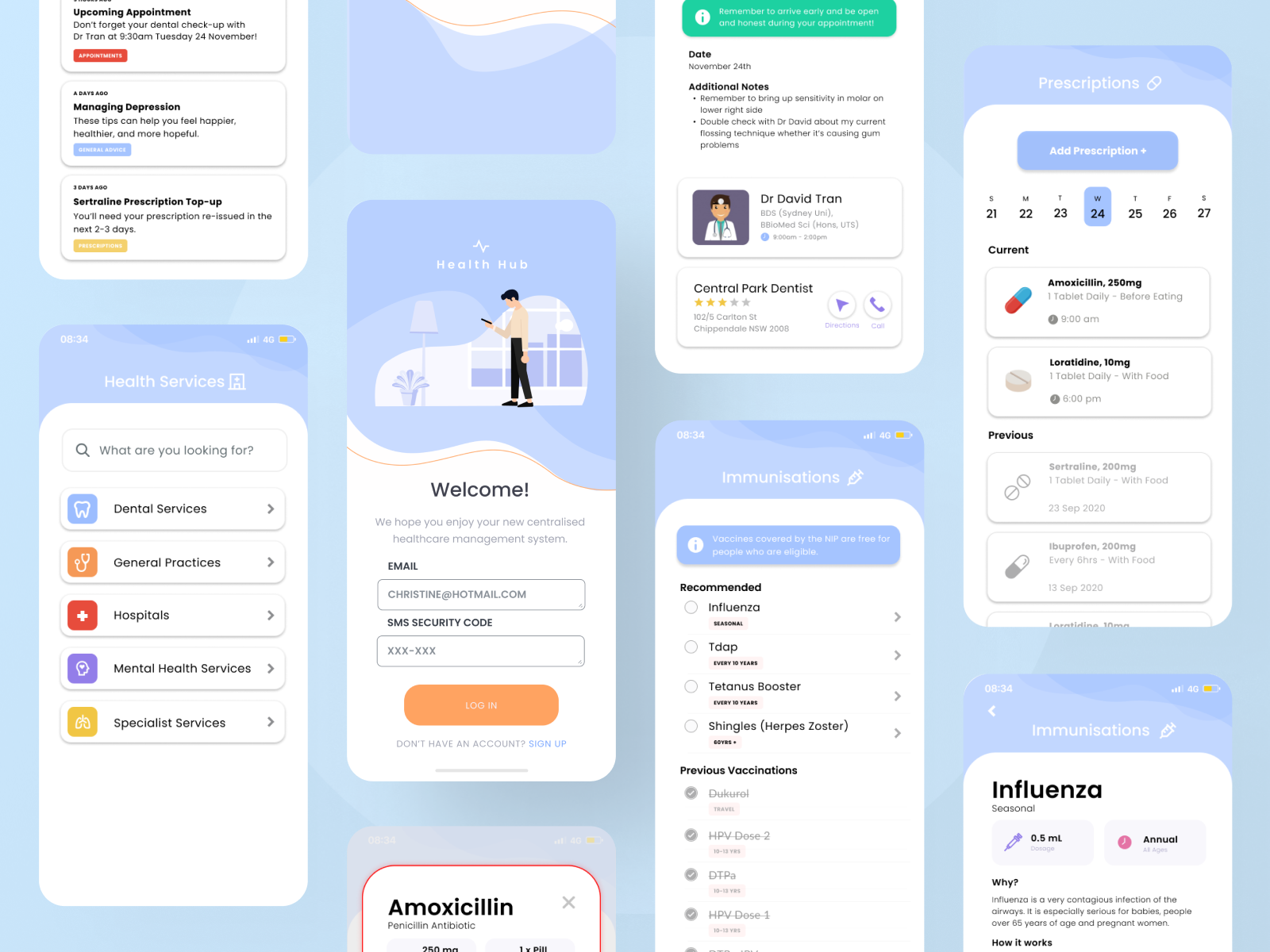 Health Hub App Concept by Edward Huang on Dribbble