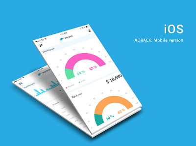 Adrack mobile version dashboard ui leads mobile ui mobile ux software design ui userinterface ux