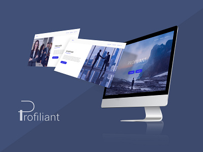 Profiliant-website-Loan graphic design loan logo minimalist ui ux webdesign website