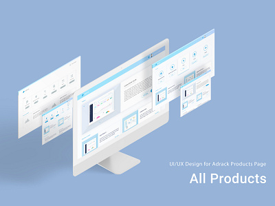 Adrack- All Products blue minimalist portal design software design ui user interface ux web design website design wireframe wireframing