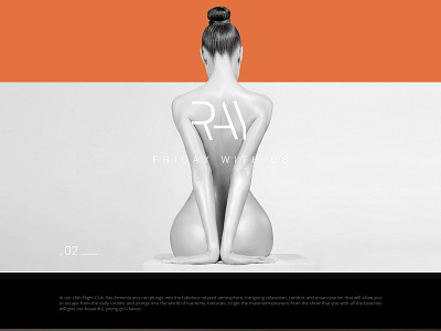 Ray Night Club design logo design ui ux web design website