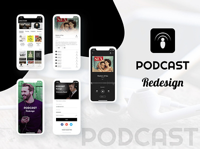 Podcast App app article audio download free music player podcast redesign