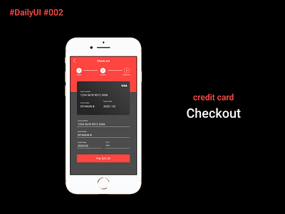 DailyUI002 002 checkout credit dailyui payment