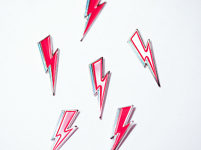 David Bowie Enamel Pins bowie enamel pins lightening bolt pins soft enamel pins