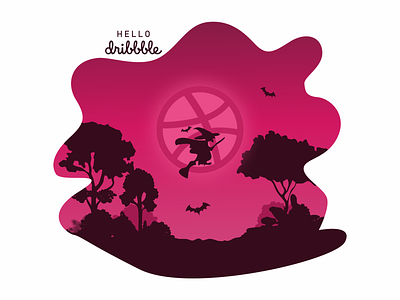 Hello Dribbble hellodribbble illustration