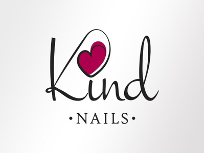 Kindnails branding logo nail salon