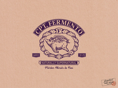 Captain Fermento Foods Logo Design