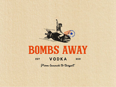 Bombs Away Vodka Logo Design