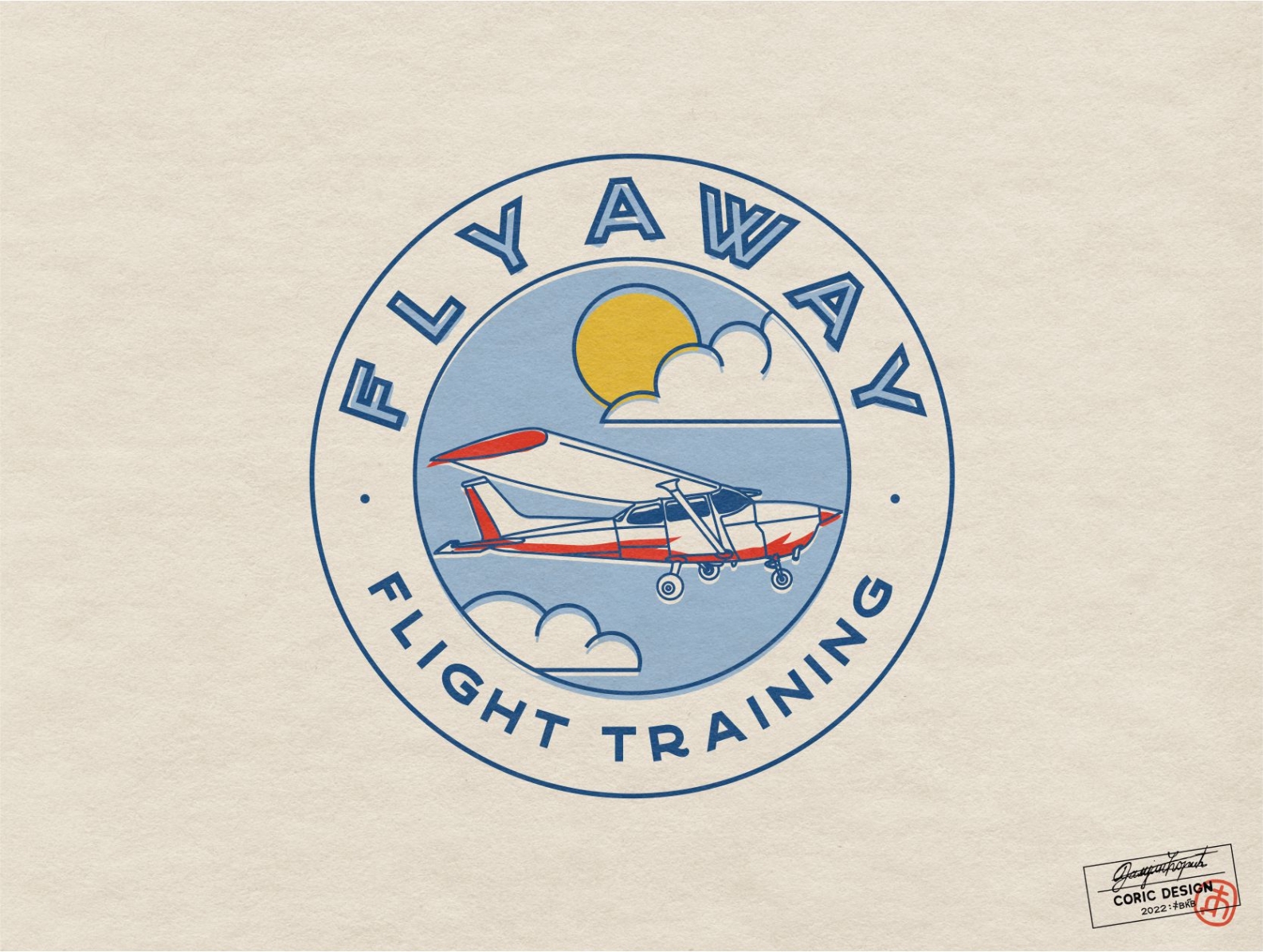 Logo Design for Fly Away Flight Training by Coric Design on Dribbble