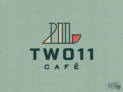 Logo Design for 211 Café bar boat brand branding café coffee creative graphic design icon illustrator inspiration logo logodesign minimal modern simple student vector vintage youthful