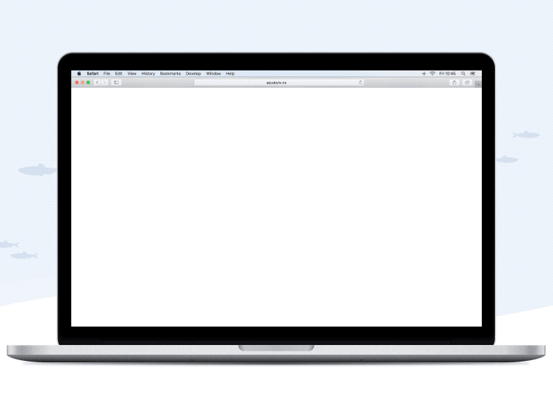 Aquabyte animation aquaculture css3 fish ui web