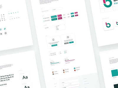 Educational Platform Style Guide brand guidelines design system style guide ui ui kit