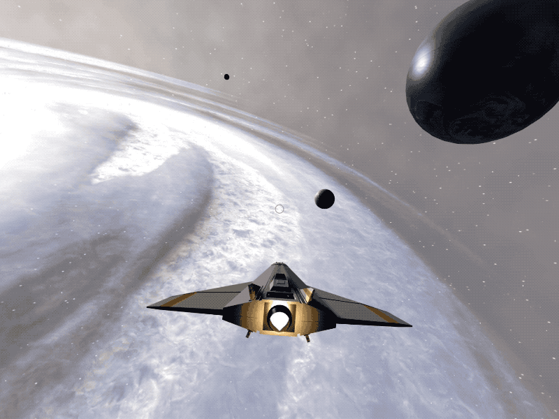Solar VR 3d a frame animation c4d planet sci fi space spaceship sun vr vx