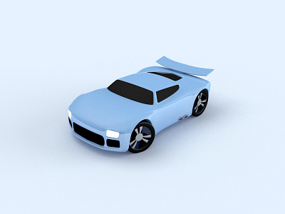 Tiny Racer 3d c4d car game illustration low poly model racing